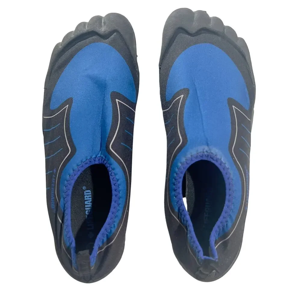 Lifeguard Water Shoes Men's 12/13 Ankle High Water Socks Black Blue #01662